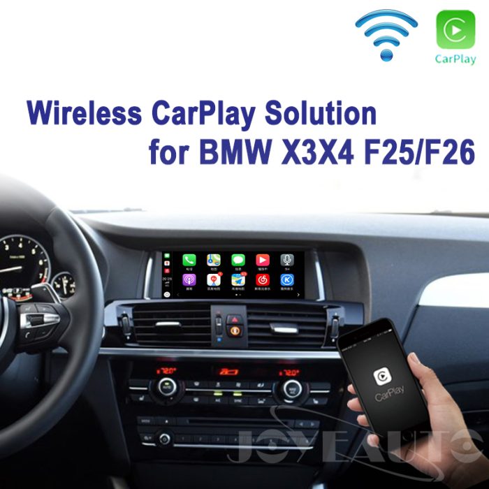 JoyeAuto Wireless CarPlay & Android Auto for BMW X3 F25 X4 F26 NBT
