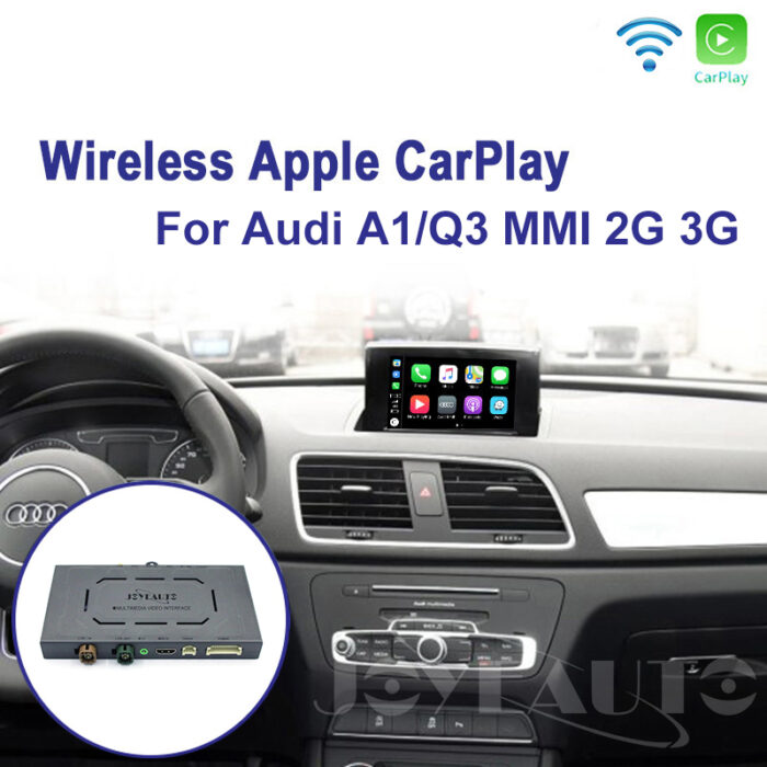 Audi A1 Q3 RMC MMI 2G 3G Wireless Apple CarPlay Android Auto iOS AirPlay Retrofit Joyeauto