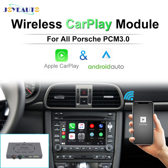 (WJPO-0)Porsche PCM3.0 Cayenne Turbo 997 987 WIFI Wireless Apple CarPlay AirPlay Android Auto Interface