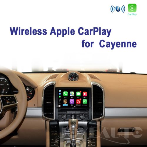 JoyeAuto Wireless Apple CarPlay Android Auto Retrofit Kit for Porsche Cayenne 958 PCM 3.1 System 2010-2017 Plug & Play Solution with Mirror Link