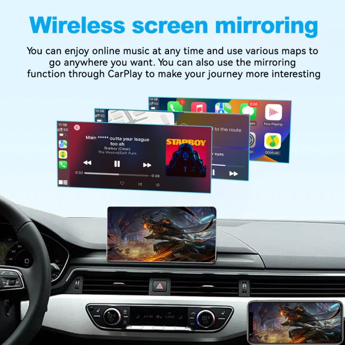 JoyeAuto Wireless CarPlay & Android Auto for Audi A3 A4 A5 Q2 Q5 Q7 B9 MIB MMI 3G