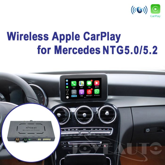 JoyeAuto Wireless CarPlay & Android Auto for Mercedes C-Class W205 GLC X253 NTG 5.0