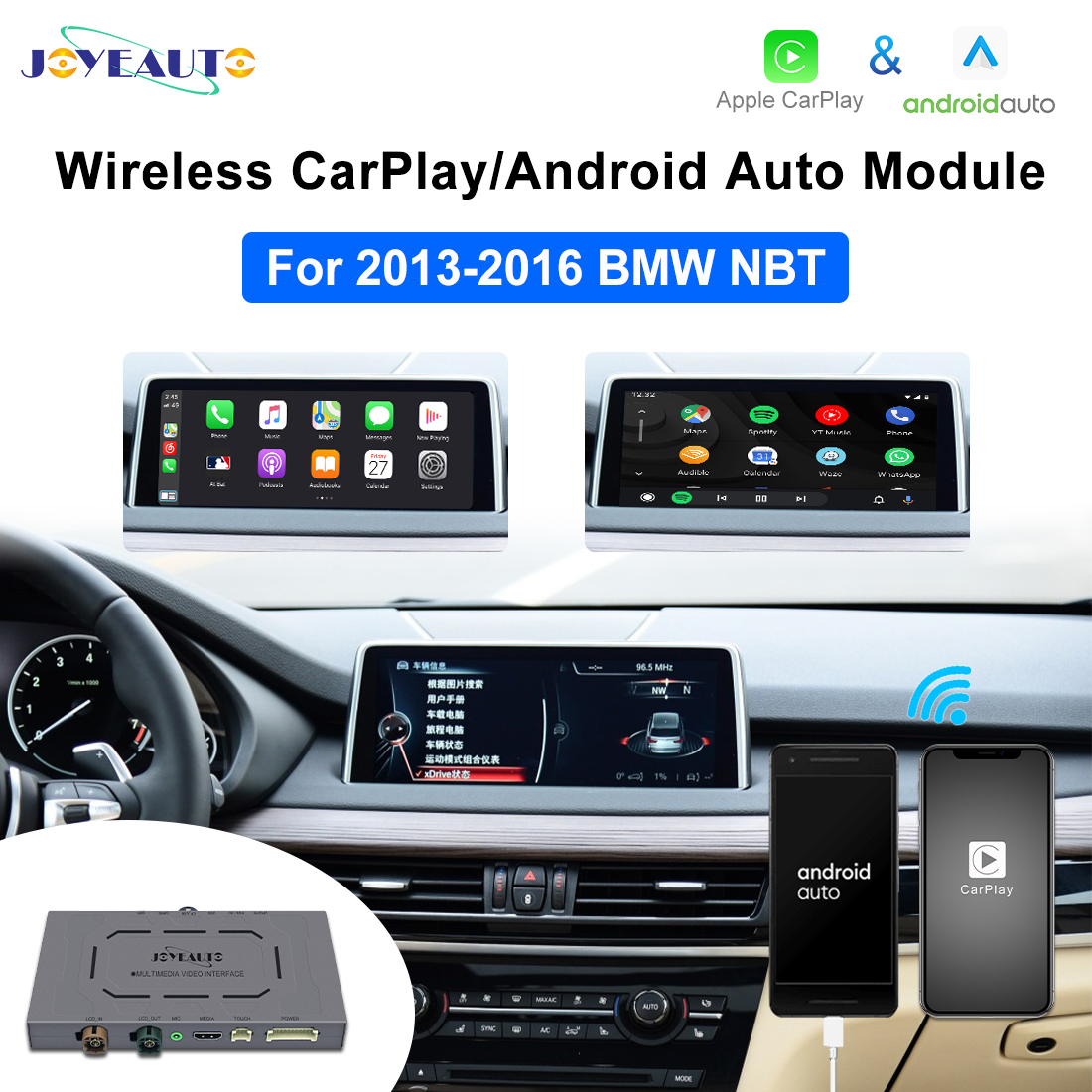 Wireless CarPlay for BMW CIC System 1 2 3 4 5 7 Series X1 X3 X4 X5