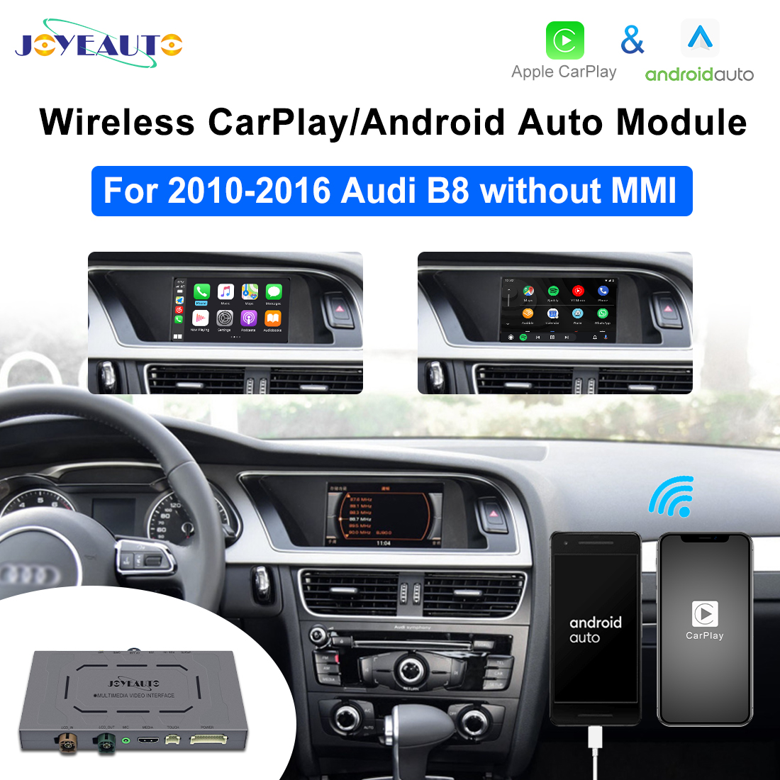 Audi A3 s3 MMI 3G/3G Plus 2012-2018MY WiFi Wireless Apple CarPlay Retrofit  - Joyeauto Technology