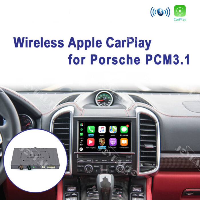 Porsche Cayenne 911 991 Boxster Cayman Macan Panamera PCM3.1 Wireless Apple CarPlay Android Auto Interface