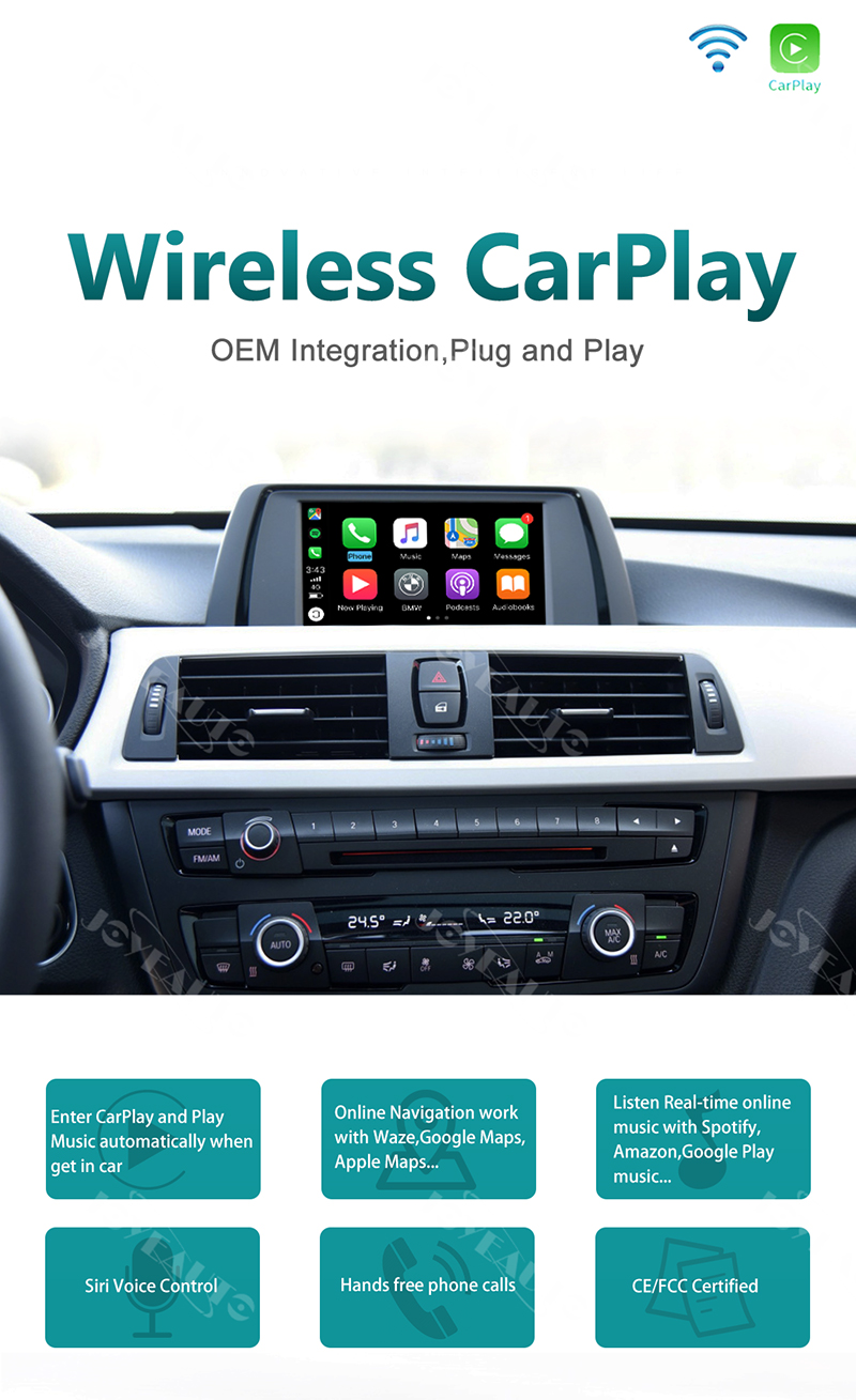 Wireless CarPlay For BMW Car NBT EVO System 1 2 3 4 5 7 Series X1