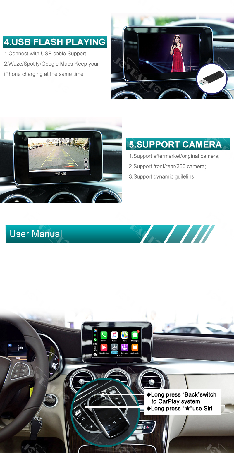 Mercedes C W205 GLC V W253 COMAND NTG5.5 Carplay Android auto, DAB
