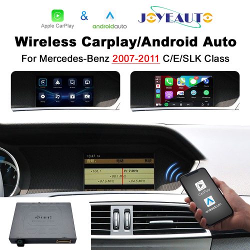 JoyeAuto Wireless CarPlay & Android Auto for Mercedes C E GLK SLK NTG 4.0