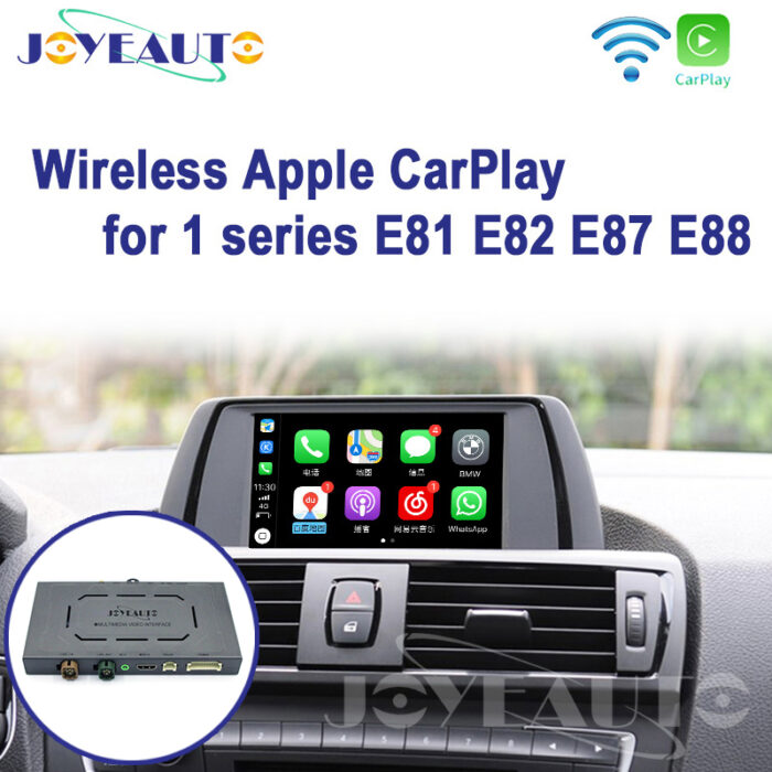 BMW 1 Series E81 E82 E87 2009-2012MY CIC WiFi Wireless Apple CarPlay Interface with Reverse Camera
