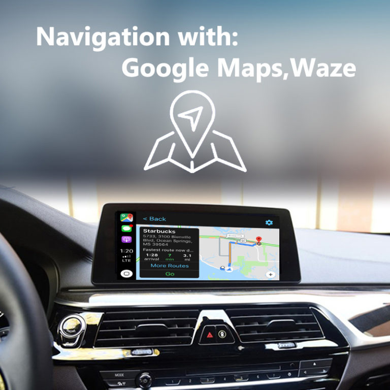 BMW 5 Series F10 F11 F07 2009-2012MY CIC WiFi Wireless Apple CarPlay Interface with Reverse Camera - Image 4