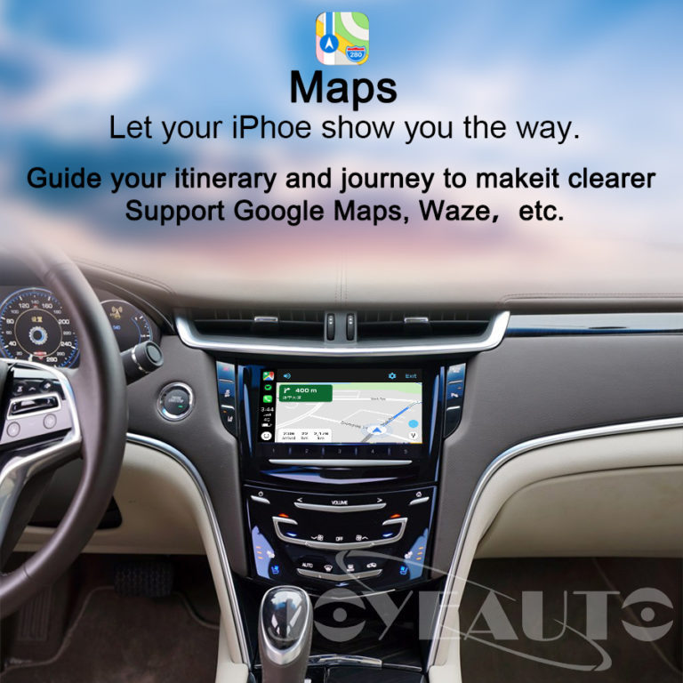 GM Cadillac XTS ATS SRX CTS XT5 2014-2017MY WiFi Wireless Apple CarPlay Retrofit with Rear Camera - Image 3