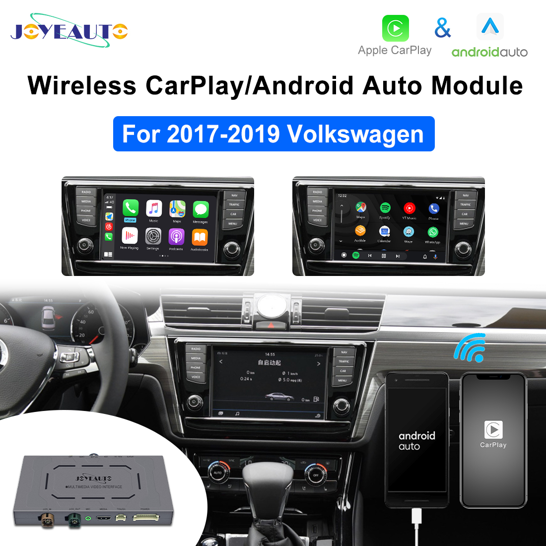 Volkswagen Phaeton WiFi Wireless Apple CarPlay AirPlay Android Auto  Interface - Joyeauto Technology