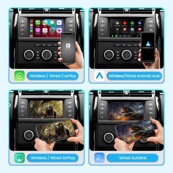 JoyeAuto Wireless CarPlay & Android Auto for Land Rover & Jaguar Harman Head Unit
