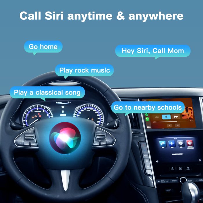 JoyeAuto Wireless CarPlay & Android Auto for 2015-2019 Infiniti Q50, Q60 & QX50