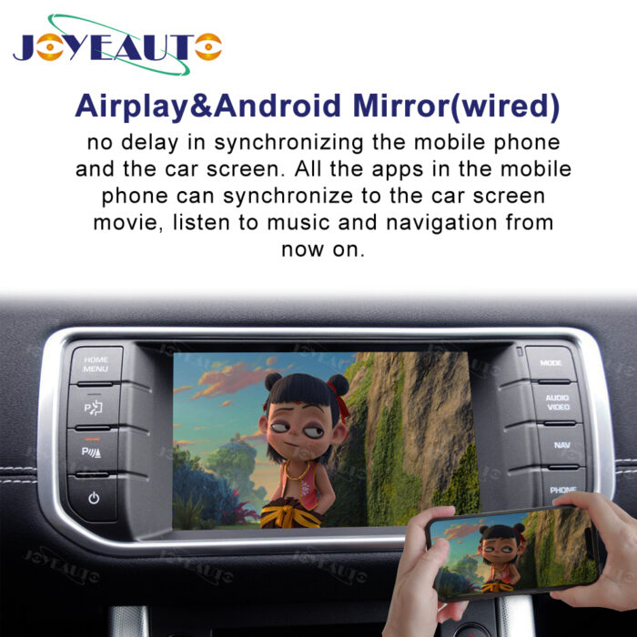 (WJLR-2)JoyeAuto Wireless Apple Carplay AirPlay Android Auto Interface for Range Rover Evoque Bosch HU - Image 2