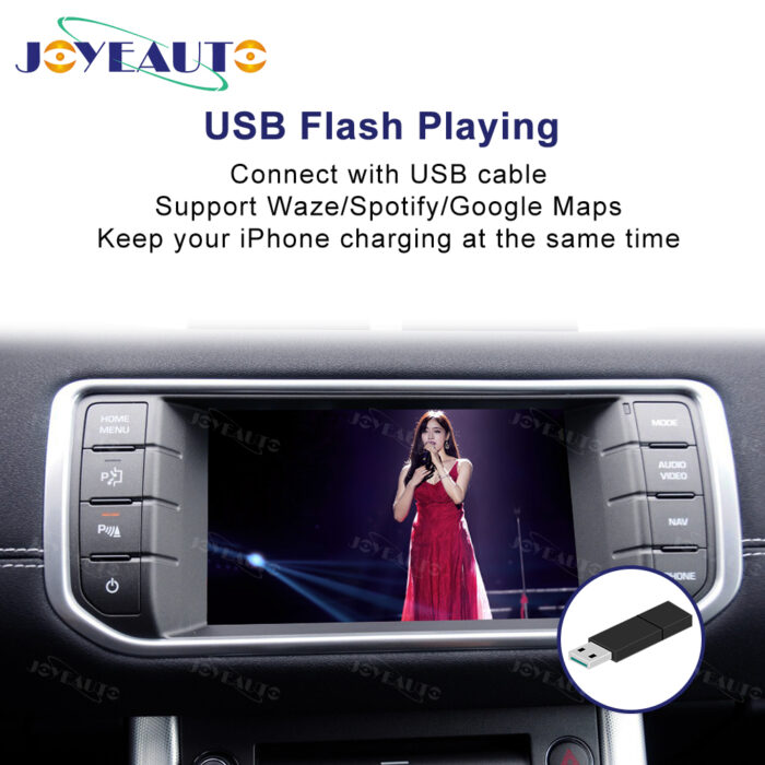 (WJLR-2)JoyeAuto Wireless Apple Carplay AirPlay Android Auto Interface for Range Rover Evoque Bosch HU - Image 4