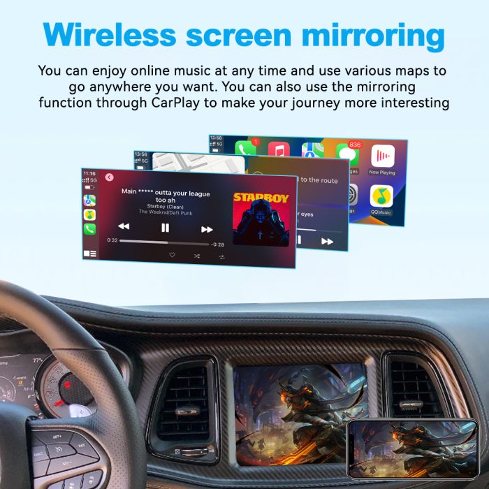 JoyeAuto Wireless CarPlay & Android Auto for Jeep Grand Cherokee & Cherokee (2014-2020)