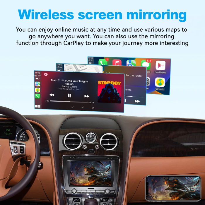 JoyeAuto Wireless CarPlay & Android Auto for Bentley Continental & Flying Spur (2012-2017)