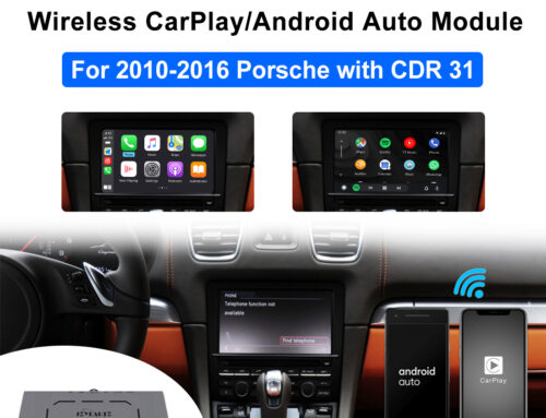 (WJPO-3)JoyeAuto Wireless Apple CarPlay Android Auto Solution for Porsche 911 Cayenne Panamera CDR31