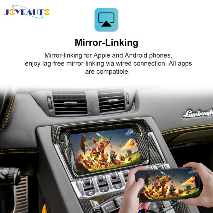 JoyeAuto WiFi Wireless Apple CarPlay AirPlay Android auto Interface for Lamborghini Aventador MMI - Image 2