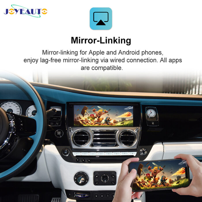 JoyeAuto WiFi Wireless Apple CarPlay AirPlay Android auto Interface for Rolls-Royce Ghost Wraith Phantom - Image 3