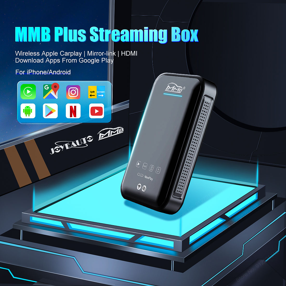 WJAN-PLUS)MMB Android 11.0 Multimedia Video Smart AI Box for the 