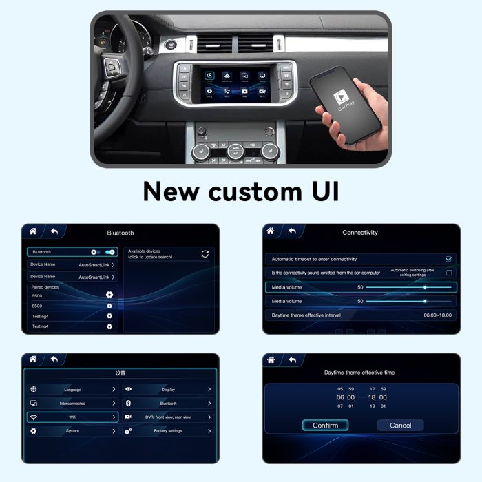 JoyeAuto Wireless CarPlay & Android Auto for Land Rover & Jaguar Bosch HeadUnit