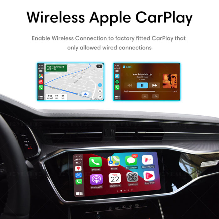 (WJUC-1)USB Wireless Apple CarPlay Dongle PLUS Wireless Mirror Link for the vehicles with Factory CarPlay - Image 2