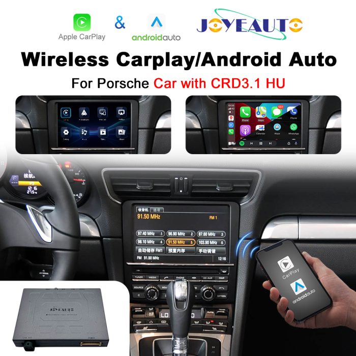 JoyeAuto Wireless CarPlay & Android Auto for Porsche CDR / CDR31 (2003-2009)