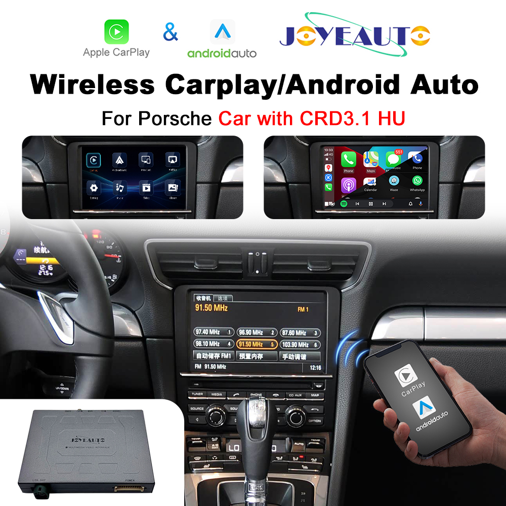 JoyeAuto Wireless CarPlay & Android Auto for Porsche CDR / CDR31 (2003-2009)