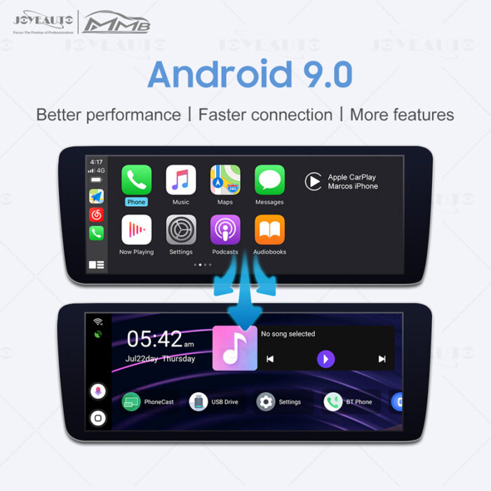 MMB Android9.0 Multimedia Video Smart CarPlay Android AI Box for BMW With Factory Wireless Apple CarPlay - Image 2