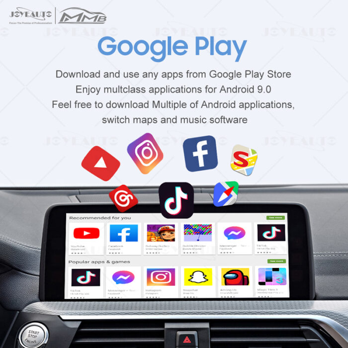 MMB Android9.0 Multimedia Video Smart CarPlay Android AI Box for BMW With Factory Wireless Apple CarPlay - Image 3
