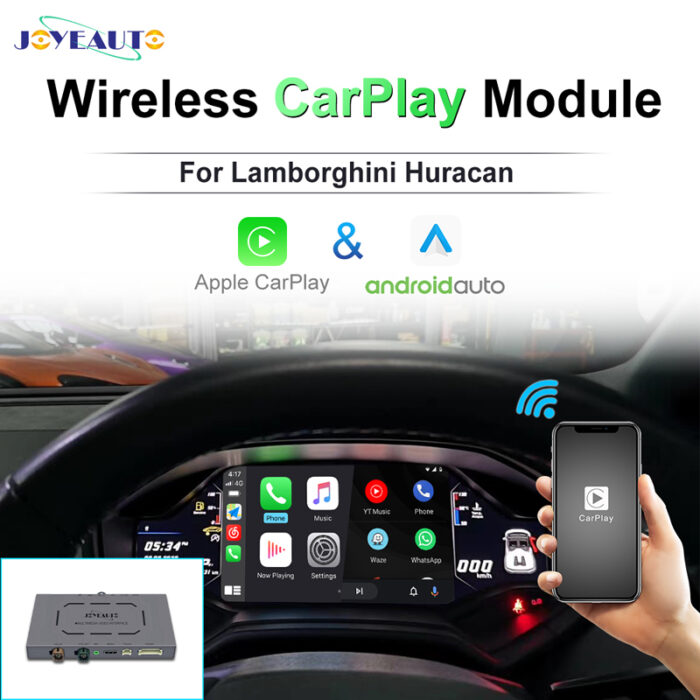 JoyeAuto WiFi Wireless Apple CarPlay AirPlay Android auto Upgrade for Lamborghini Huracan MMI