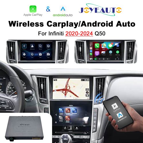 JoyeAuto Wireless CarPlay & Android Auto for Infiniti 2020-2024 (Q50/Q60/Q50L) - Retrofit