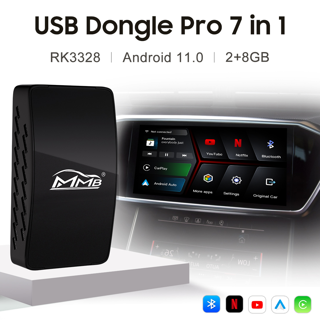Wireless CarPlay USB Dongle 7 in 1 - Joyeauto
