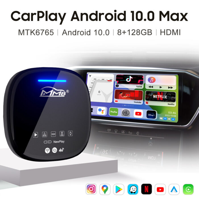 MMB MAX Universal CarPlay Android Ai Box | SIM TF card | HDMI