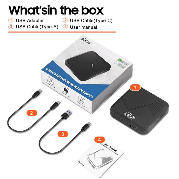 Wireless CarPlay Android Auto Adapter,Factory Wired Convert Wireless CarPlay Android Auto,Plug and Play - Image 5