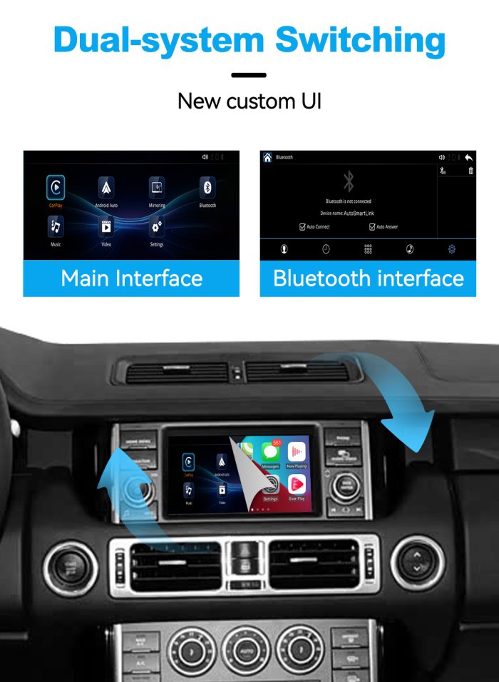 JoyeAuto Wireless CarPlay & Android Auto for Land Rover Denso (2008-2012) L319 L320 L322