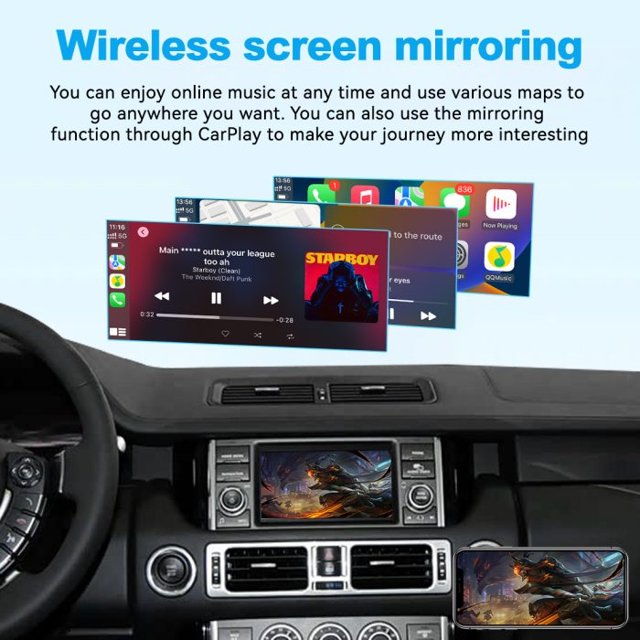 JoyeAuto Wireless CarPlay & Android Auto for Land Rover Denso (2008-2012) L319 L320 L322