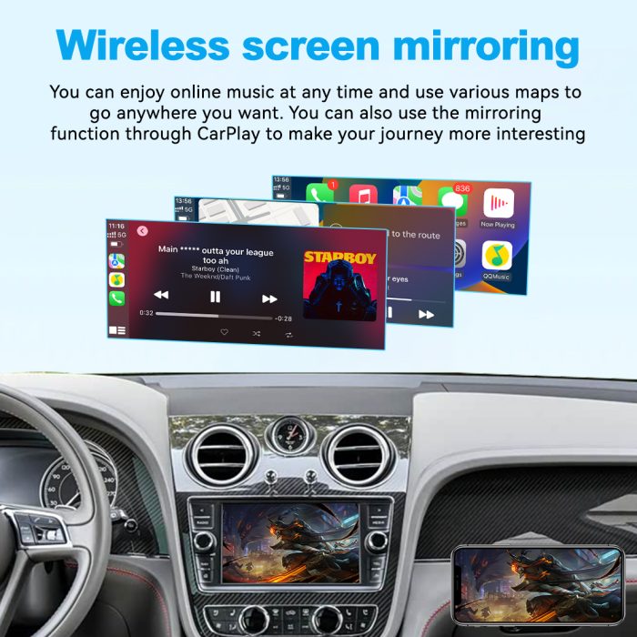 JoyeAuto Wireless CarPlay & Android Auto for Bentley Bentayga (2016-2019) - Retrofit Kit