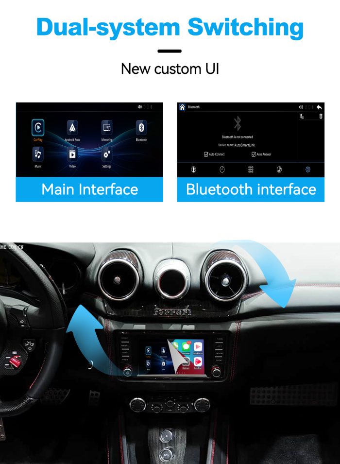 JoyeAuto Wireless CarPlay & Android Auto for Ferrari California T (2015-2018)