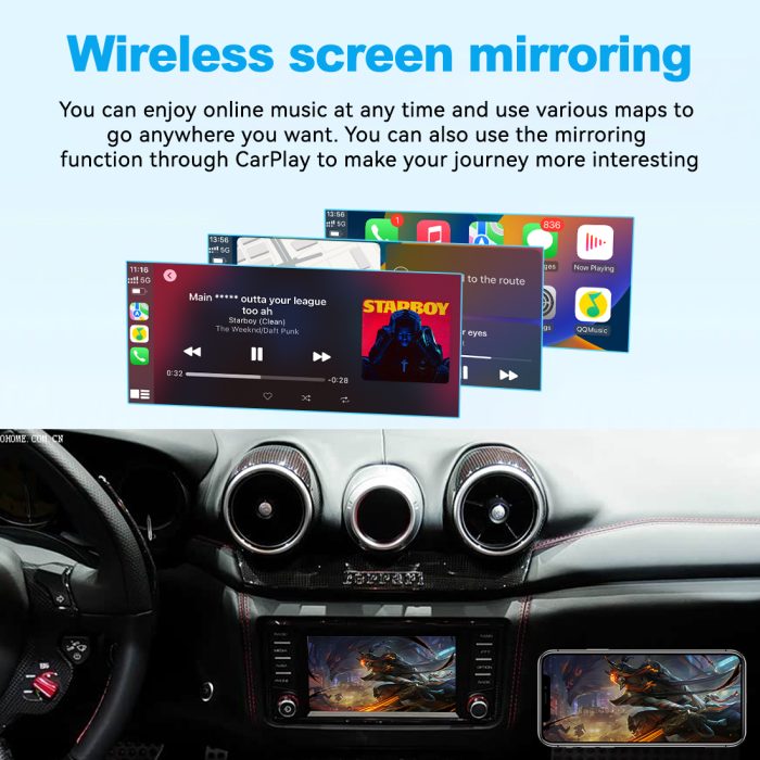 JoyeAuto Wireless CarPlay & Android Auto for Ferrari California T (2015-2018)