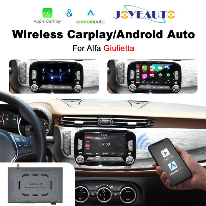 JoyeAuto Wireless CarPlay & Android Auto for Alfa Romeo Giulietta - Retrofit Kit