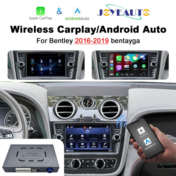JoyeAuto Wireless CarPlay & Android Auto for Bentley Bentayga (2016-2019) - Retrofit Kit