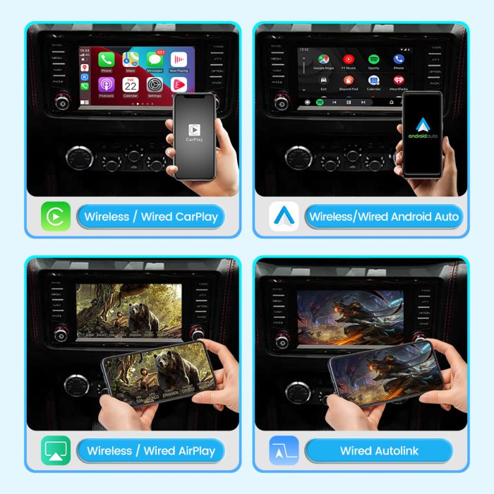 JoyeAuto Wireless CarPlay & Android Auto for Ferrari California T (2015-2018)