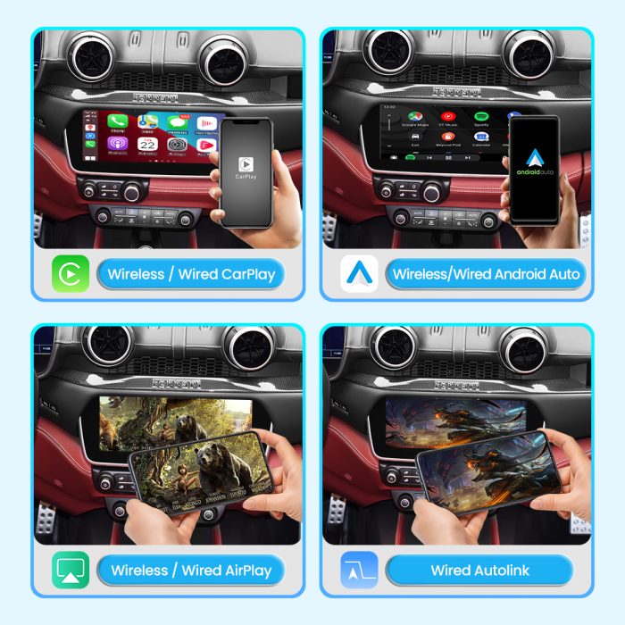 JoyeAuto Wireless CarPlay & Android Auto for Ferrari Portofino & GTC4 Lusso
