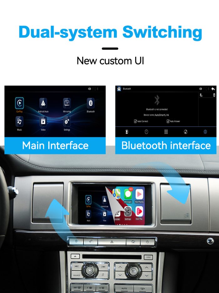 JoyeAuto Wireless CarPlay & Android Auto for Jaguar XF (2007-2011) & XK (2010-2014) - Retrofit