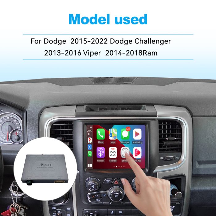 JoyeAuto Wireless CarPlay & Android Auto for Dodge Ram Challenger Charger (Uconnect 8.4)