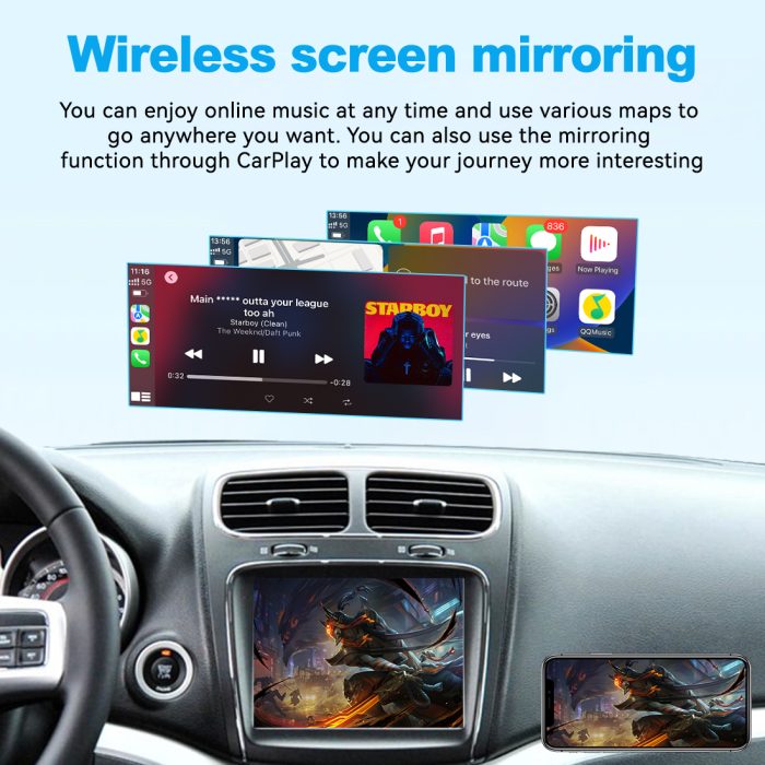 JoyeAuto Wireless CarPlay & Android Auto for Dodge Journey (Uconnect 8.4) - Retrofit Kit