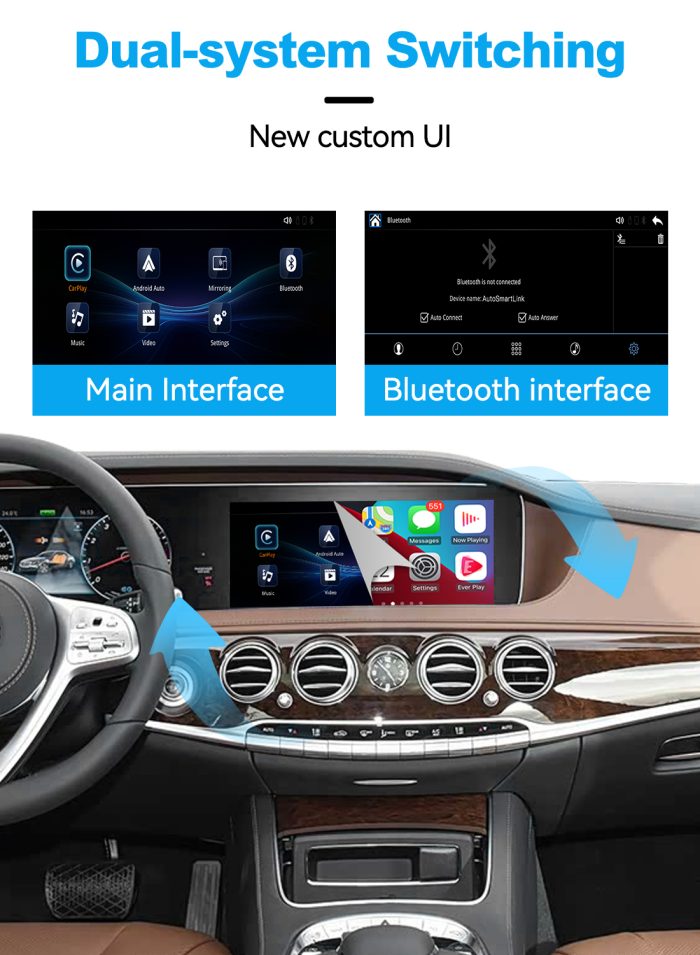 Joyeauto Wireless CarPlay & Android Auto for Mercedes NTG5.5 2016-2020 (C/E/S Class W205 W213 W222)
